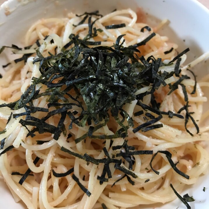 市販ソースで！たらこパスタ！